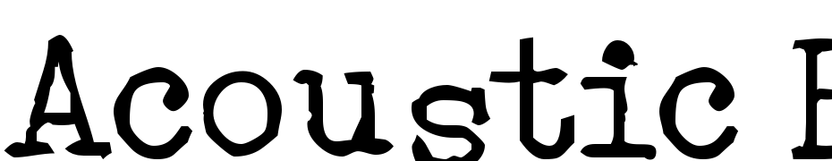 Acoustic Bass Font Download Free